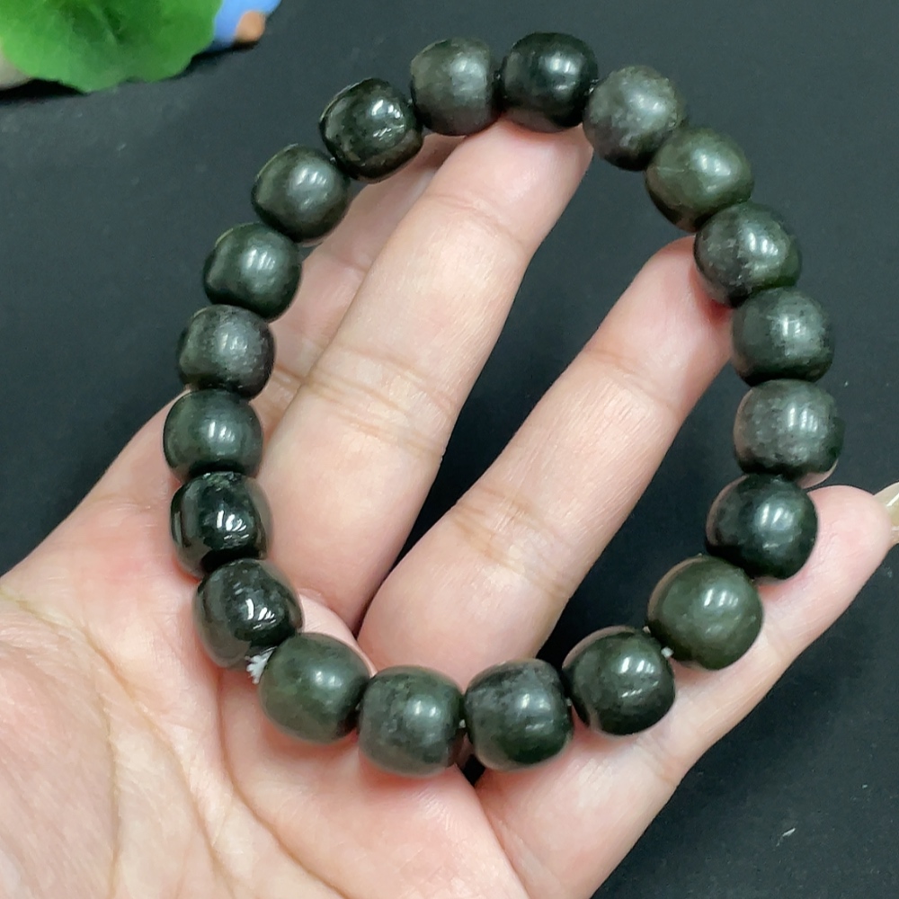 H31659624 Hetian Jade Bead Bracelet, approx. 11.5 mm, total weight approx. 57.2g