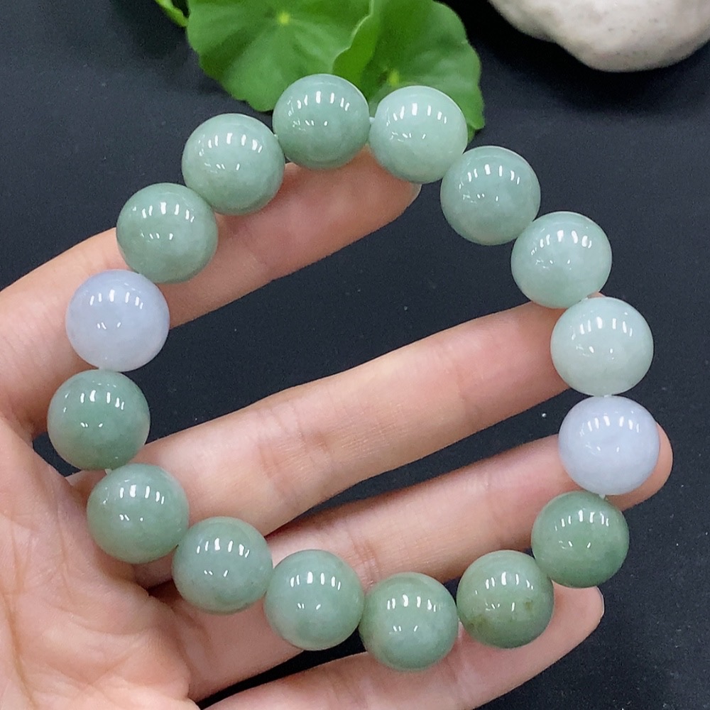 F30550242 Jadeite Bracelet Approx.12.9mm Total Weight Approx.62.47g