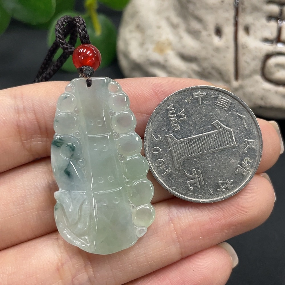 F11201907 JadeitePendant Bamboo Joint