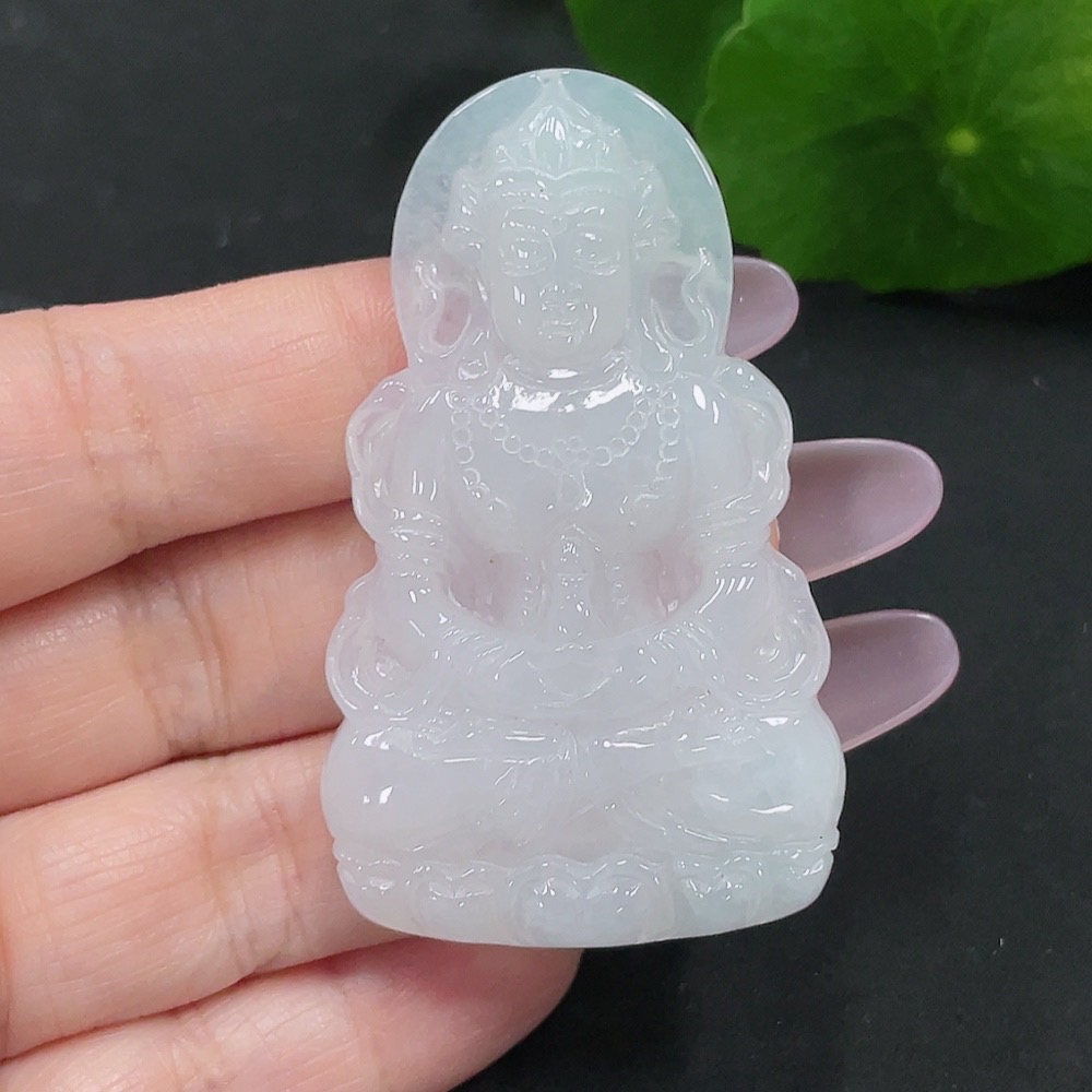 F35129752 Jadeite Tara pendant, total weight about 20 grams