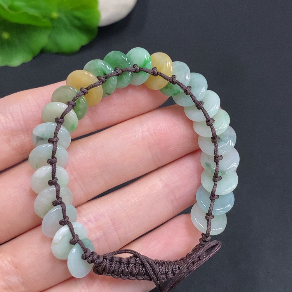 F35159500 Jadeite Hand Rope Total Weight Approx.13g