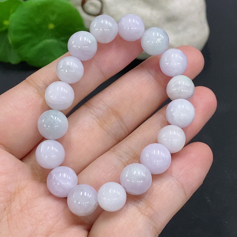 F33825991 Jadeite Bead Necklace Approx. 9.5mm Total Weight Approx. 24.8g