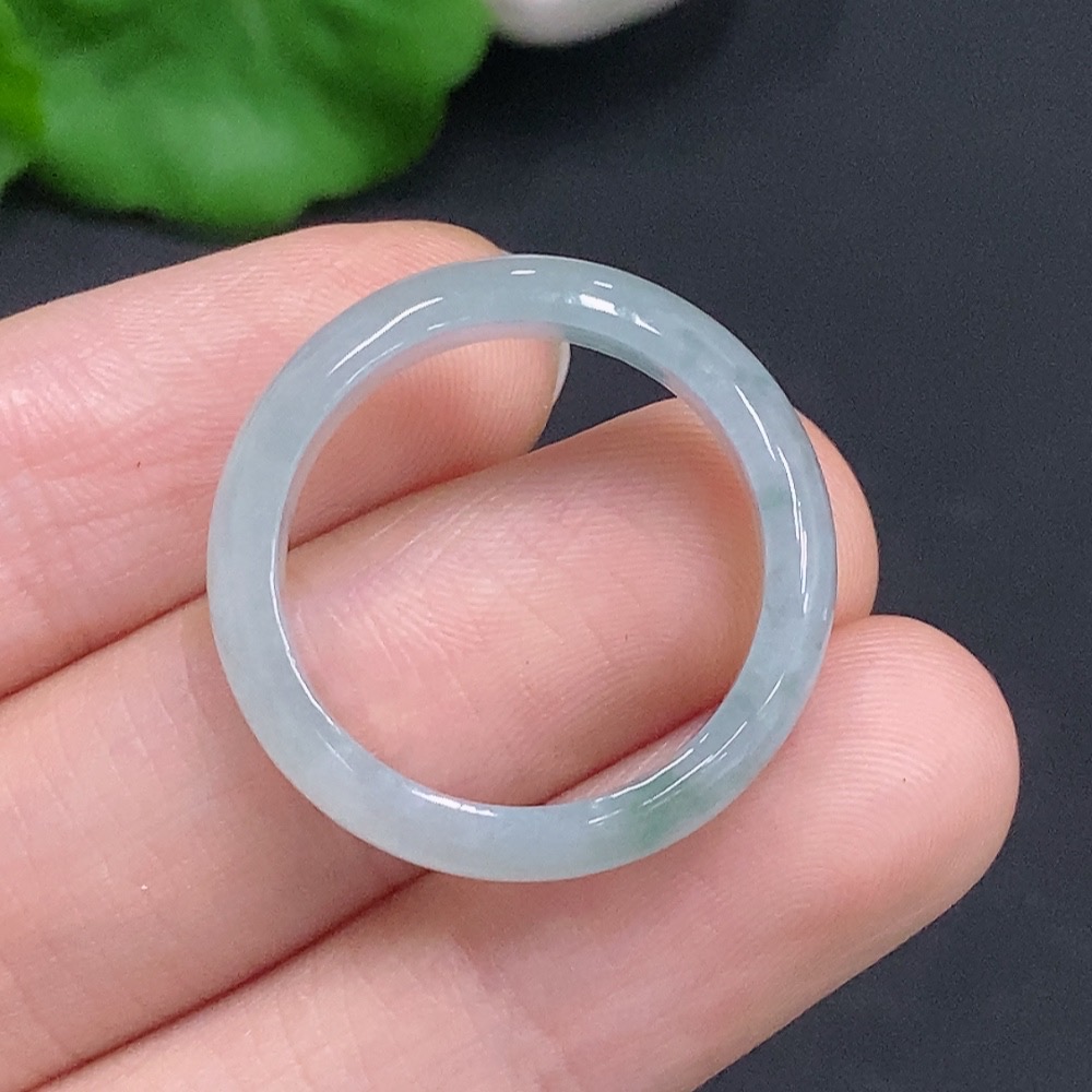 F32807277 Jadeite Ring, Total Weight Approx. 3.1g, Size 20