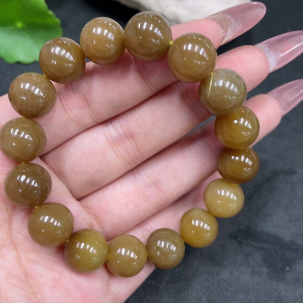 H33925505 Hetian Jade Bracelet    Approx. 11.8mm    Total Weight Approx. 42.6g
