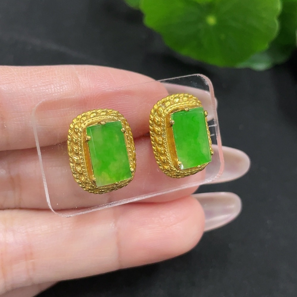 F35082067 Jadeite Inlaid Pieces Sell as a Lot (Non-Gold Inlaid)