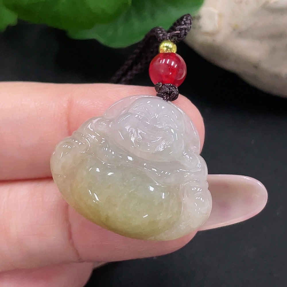 F35128302 Jadeite Buddha Pendant