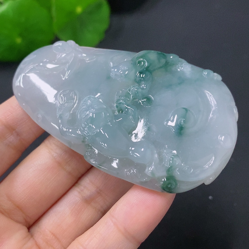 F30462432 JadeitePendant Golden Toad Total Weight Approx. 50.36g