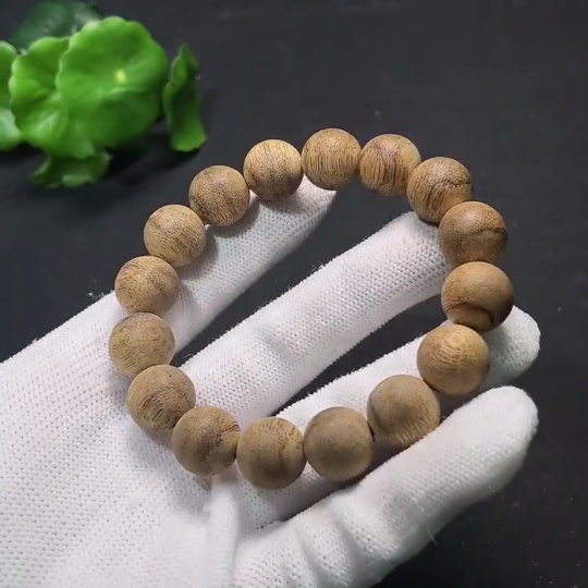 W35145042 Agarwood Beads (Total weight approx. 10.6g, size approx. 13mm)