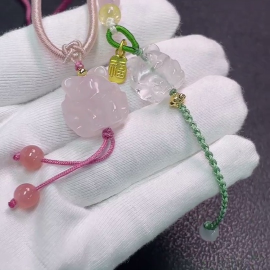 C33852090 Crystal Necklace Non-Gold Total Weight Approx. 13.46g With Rope Wholesale Lot