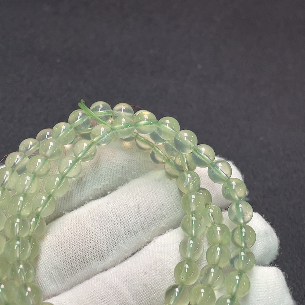 C33890776 Prehnite Bead Strand Total Weight Approx. 36.72g Size About 6.3mm