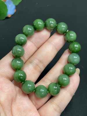 H31659266 Hetian Jade Bracelet Approx.11.6 mm Total Weight Approx.41.5g