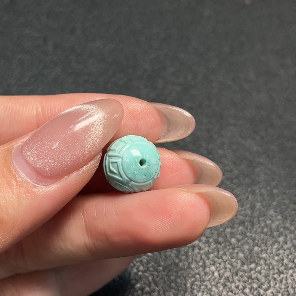 C34992322 Turquoise Jewelry Containing Other Mineral Components, Color Origin Undetermined, Total Weight Approximately 1.85g
