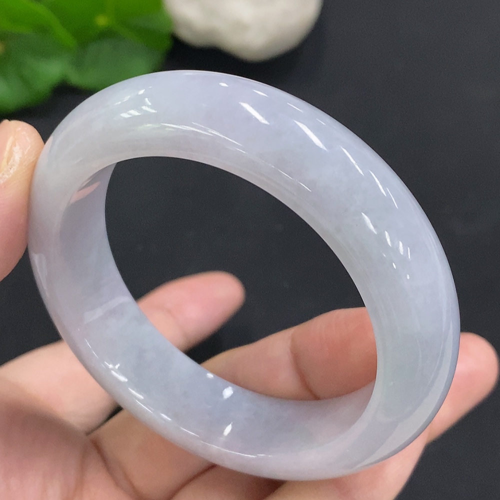F35127277 Jadeite round bracelet size 50.9 total weight approx. 61.6g (broken/damaged)