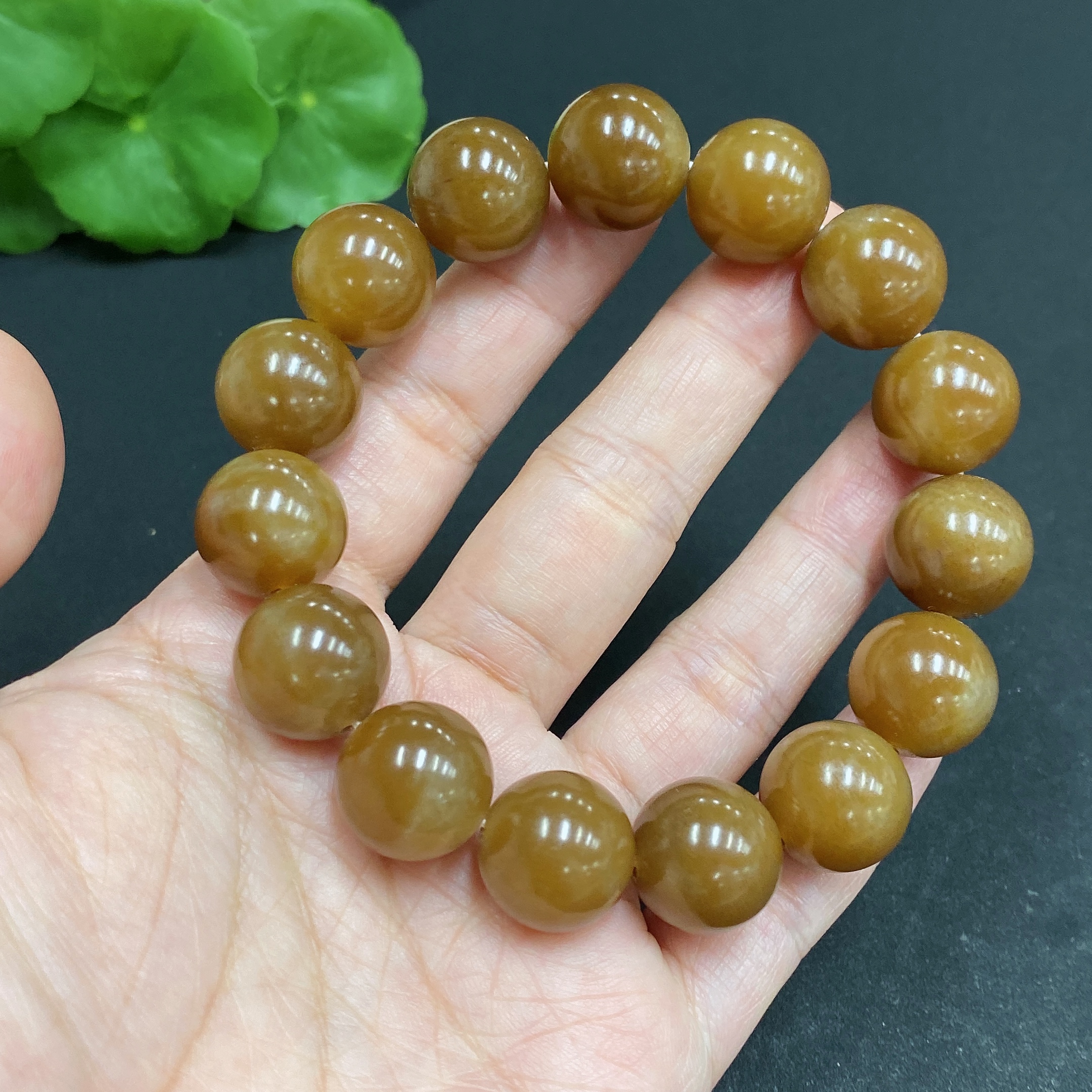 H34970537 Hetian Jade Bracelet, about 13.8mm, total weight about 64g