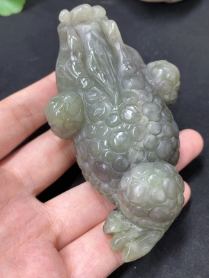 H42993891 和田玉摆件   三脚金蟾  货品总重约183.7g