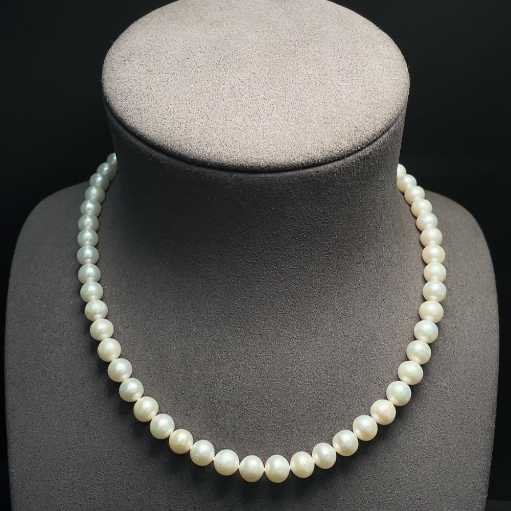 C35095984 Pearl Necklace Non-Gold Total Weight Approx. 30.40g Size About 7.6mm