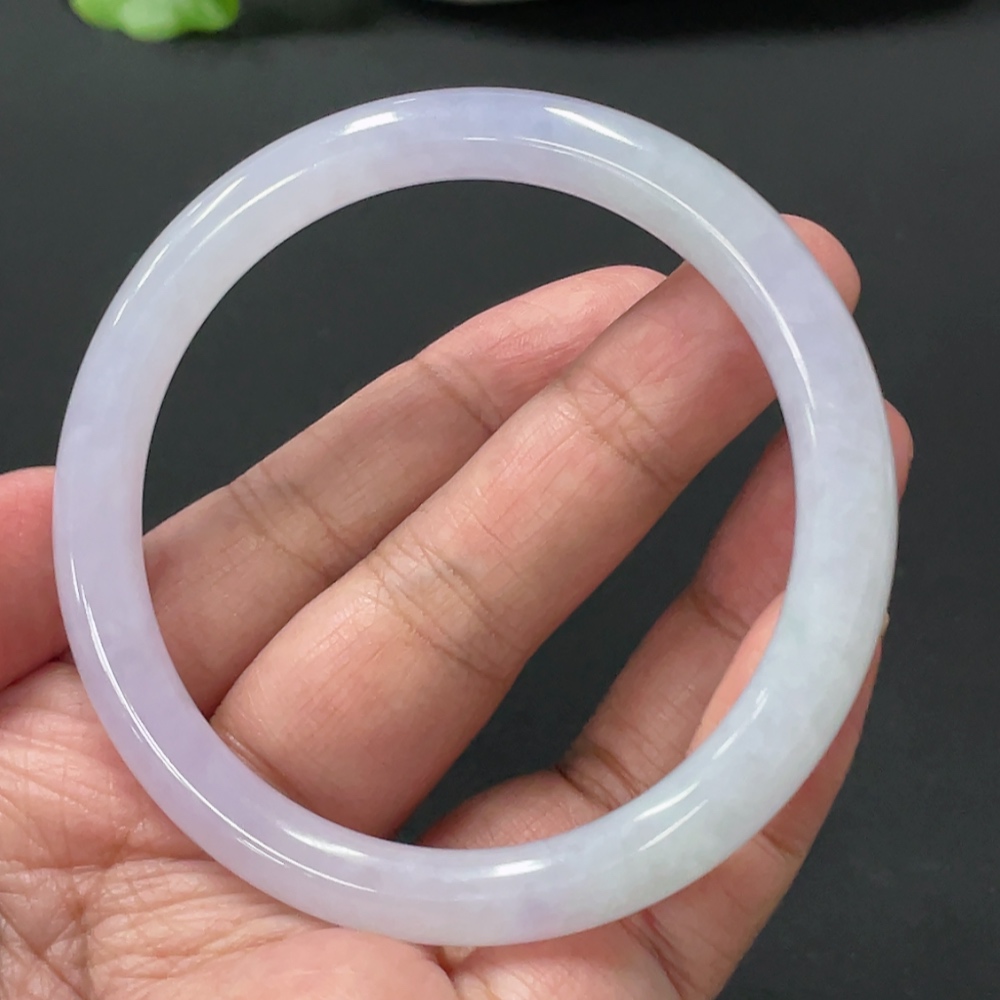 F32822048 Jadeite Round Bangle, Total Weight Approx. 30.5g, Size 56