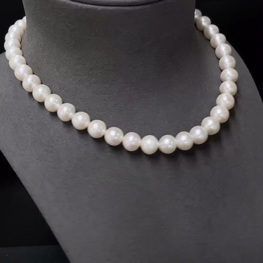 C34007301 Pearl Beaded Necklace Non-Gold Total Weight Approx. 54.52g Size 9.5-10.1mm