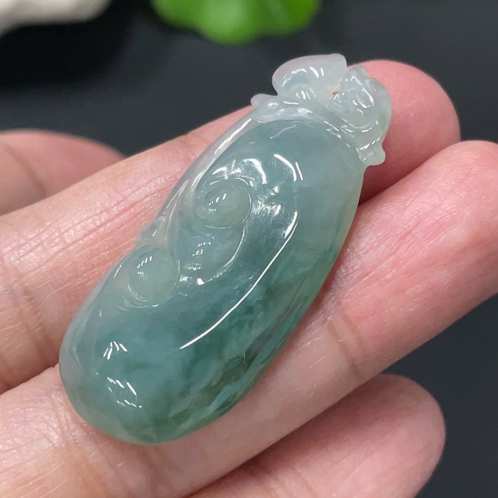 F27111226 Jadeite Ruyi Pendant Total weight about 6.28g