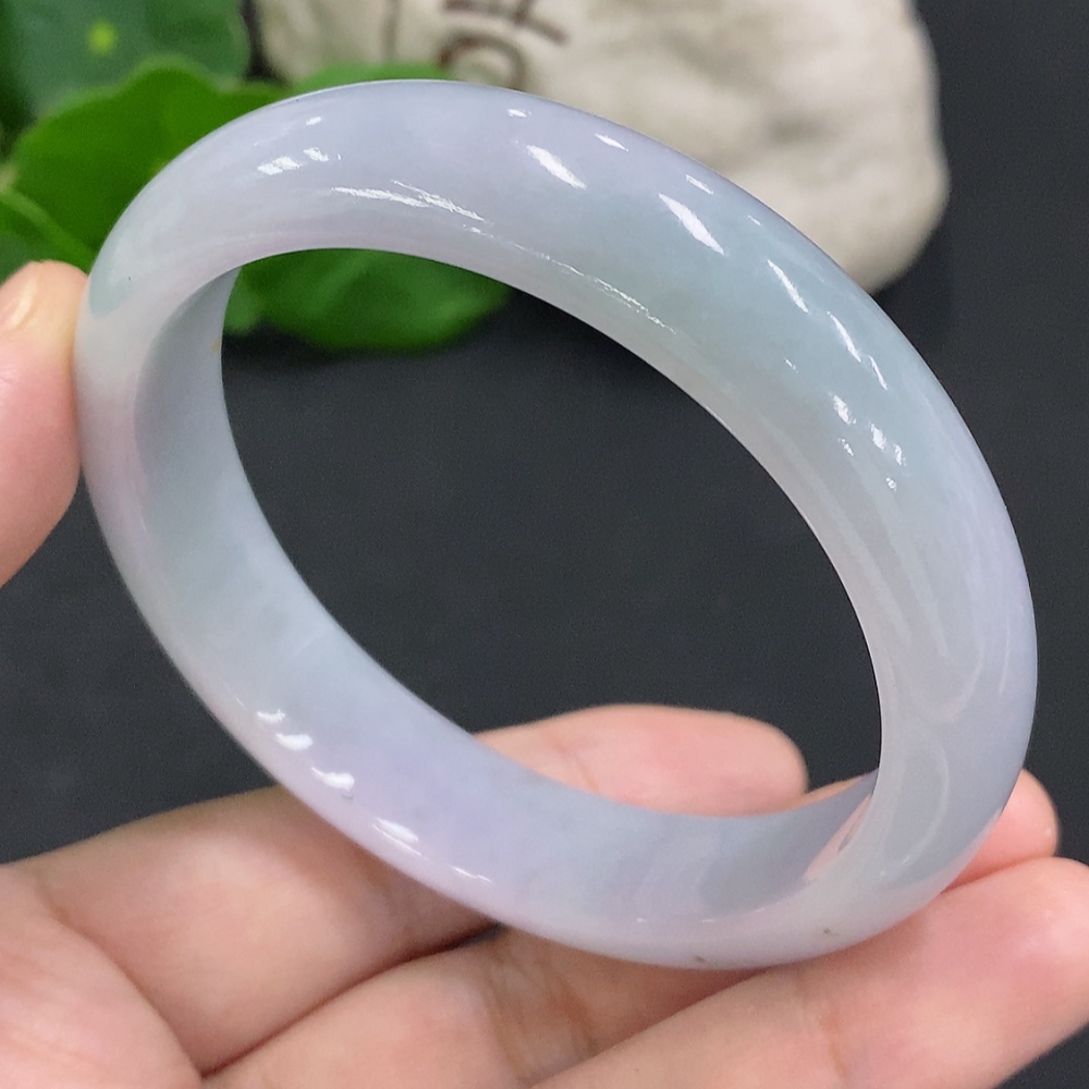 F34001668 Jadeite Round Bangle Size 57.9 Total Weight Approx. 55.7g
