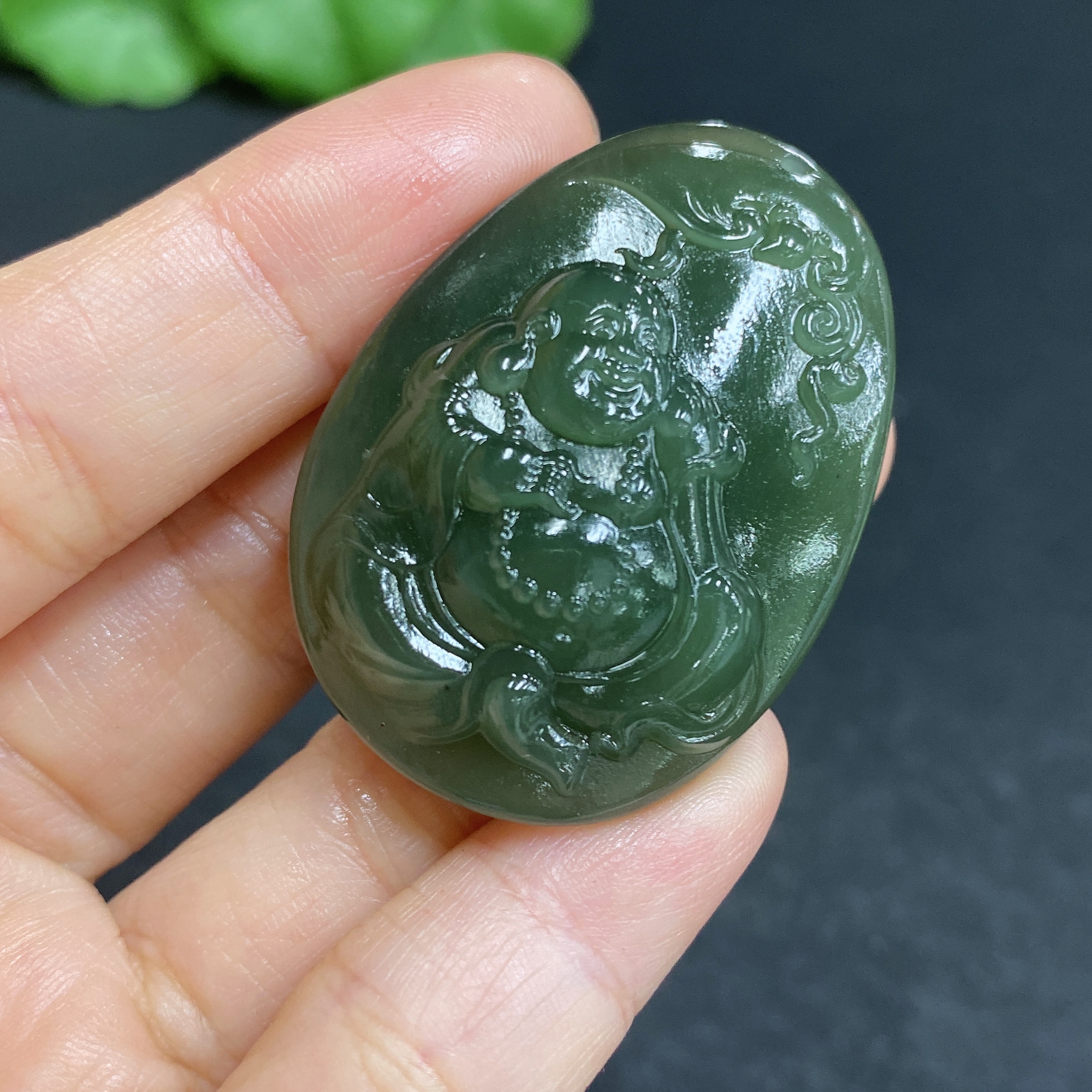 H32704063 Hetian Jade Pendant - Buddha, Total Weight Approx. 22.6g