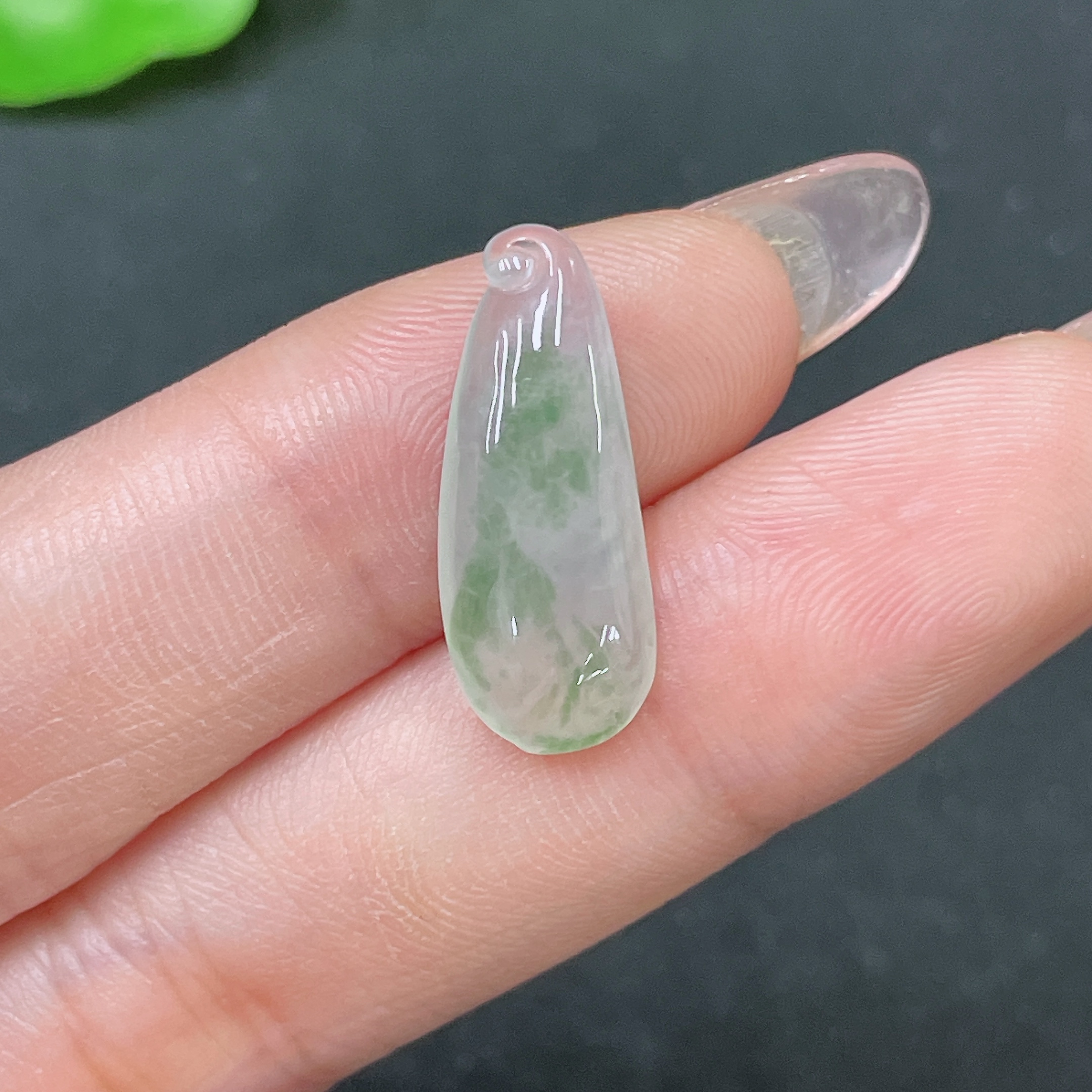 F34046334 Jadeite Pendant Total Weight Approx.1.25g