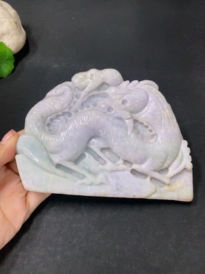 F29373174 Jadeite Dragon Ornament, Total Weight Approx. 370g