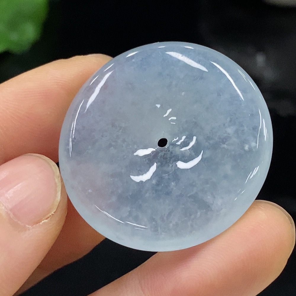 F28267697 Jadeite Safety Buckle Pendant Total Weight Approx. 13.59g