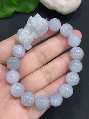 F35107452 Jadeite Pi Xiu Bracelet, Total Weight Approx. 48.6g, Size About 11.3mm