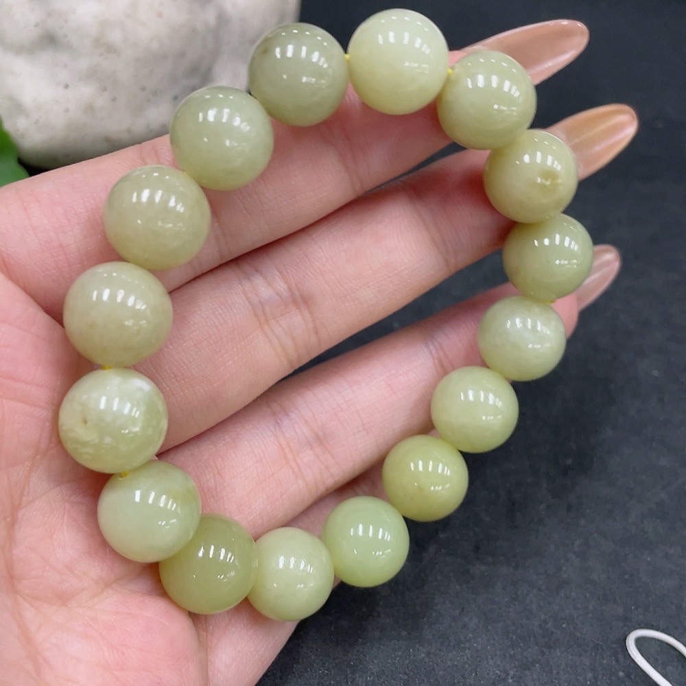 H32776861 Hetian Jade Bracelet, Approx. 11.5mm, Total Weight Approx. 41.1g