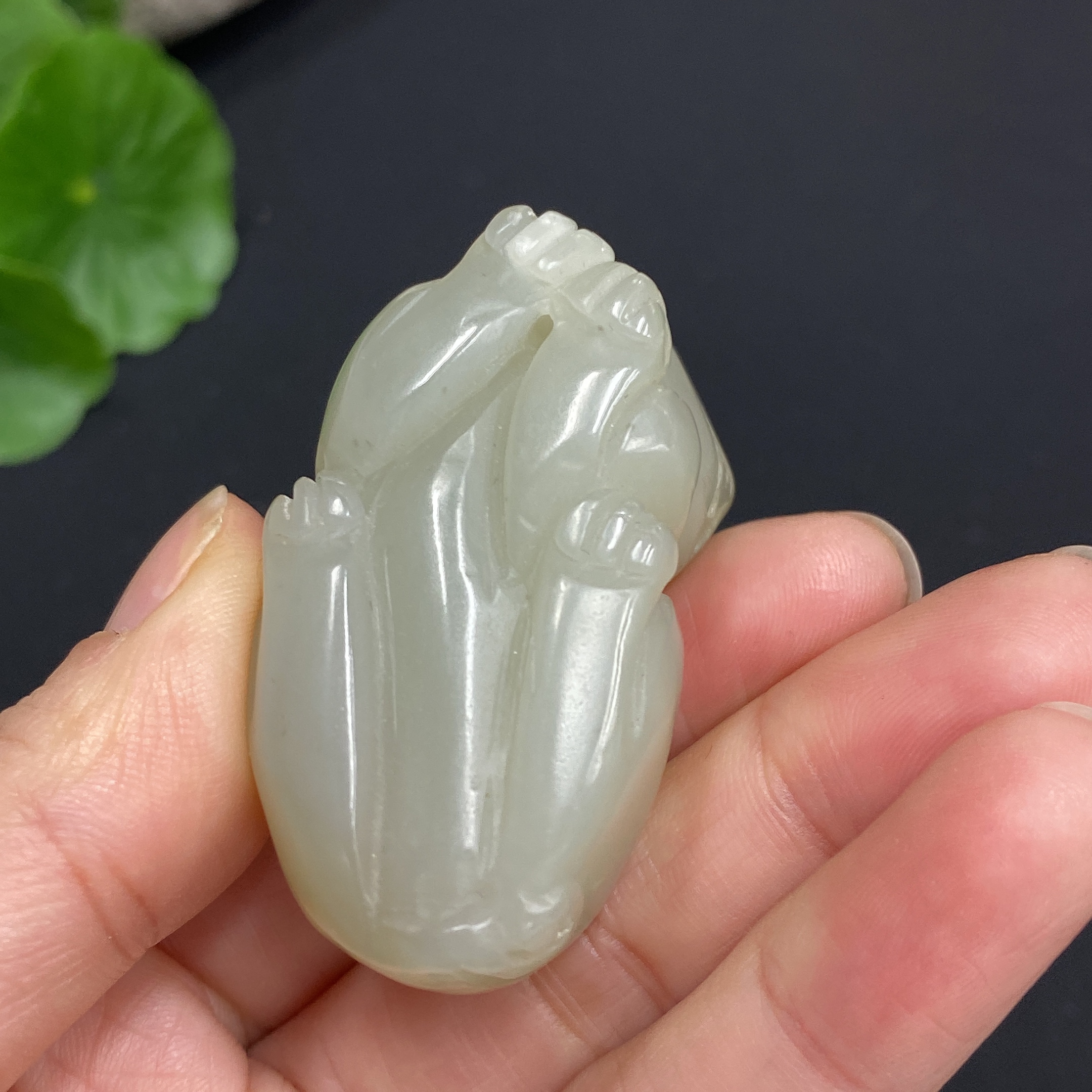 H24782135 Hetian Jade Pendant, Auspicious Beast, Total Weight Approx. 46.4g