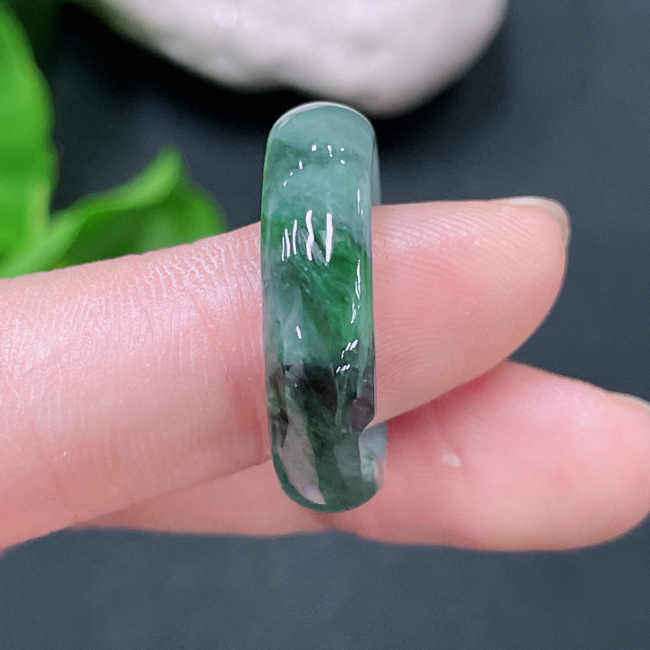 F33919961 Jadeite Ring Total Weight Approx. 3.5g With Other Mineral Components Size 17