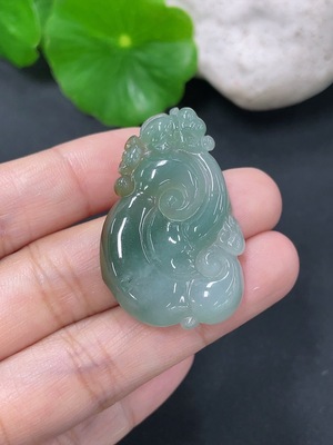 F41934415 翡翠挂件如意 货品总约重8.54g