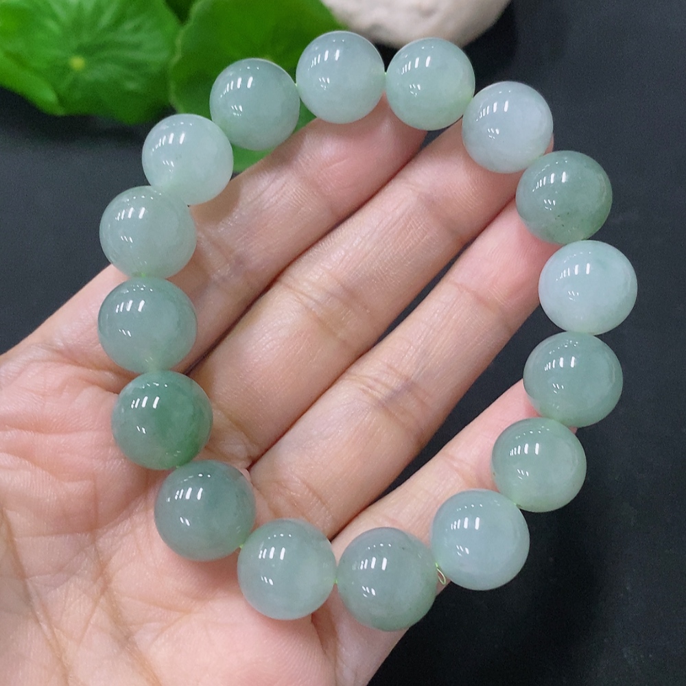 F35088482 Jadeite Bracelet Approx. 12mm Total Weight Approx. 46.1g