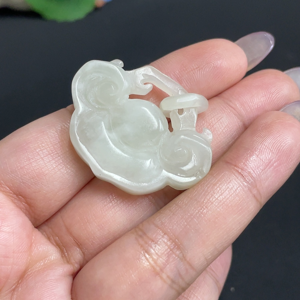 H33931731 Hetian Jade Pendant Ruyi Total Weight About 10.9g Damaged