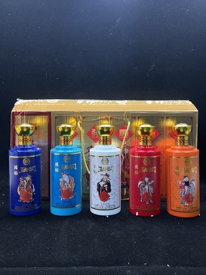 W42042639 2025年白水杜康 五福临门 国标 浓香型白酒 52度 500ml✖️5 礼盒装