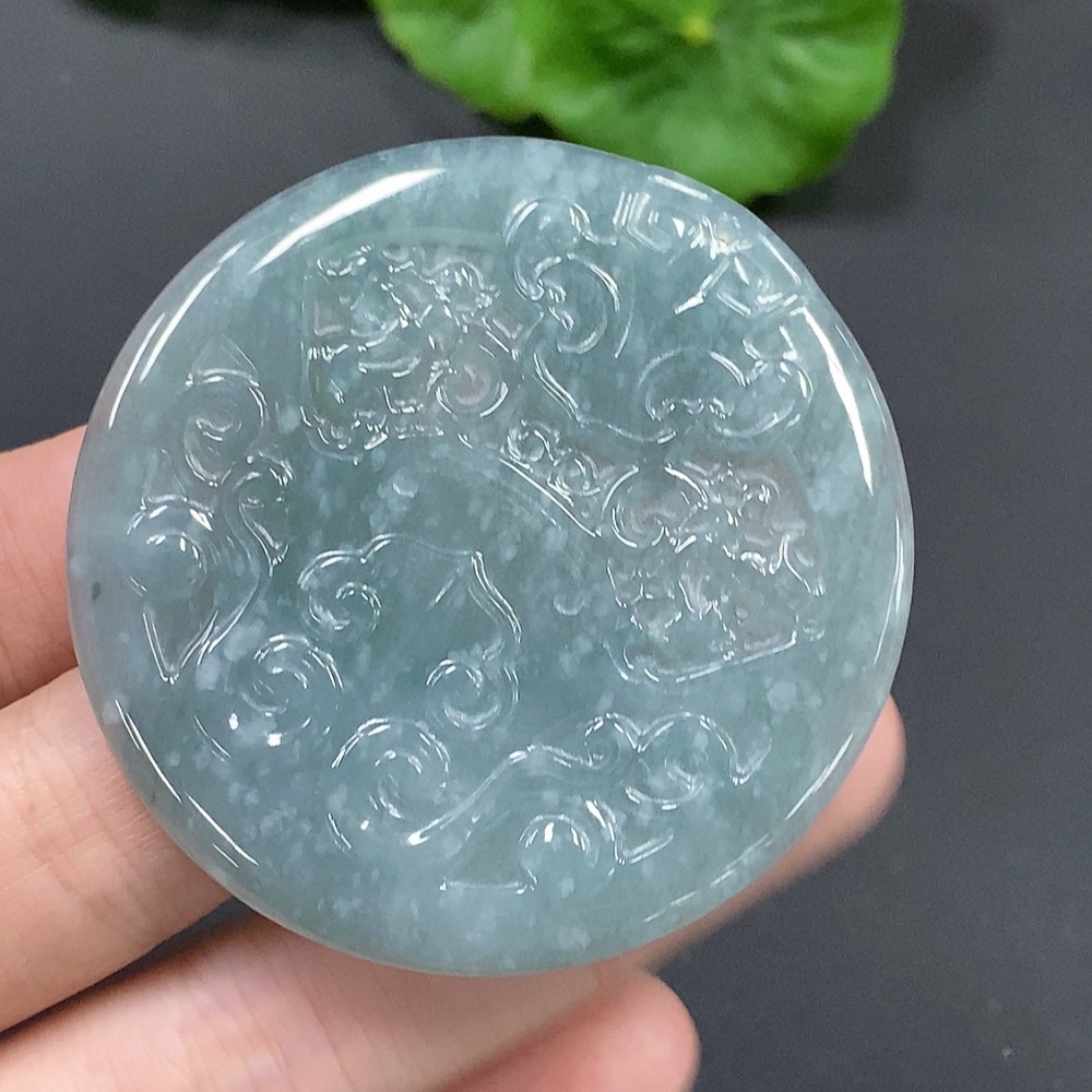 F13512171 Antique-style Jadeite Pendant, Total Weight: 18.118g