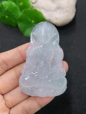 F44322621 翡翠挂件度母 货品总约重21.07g