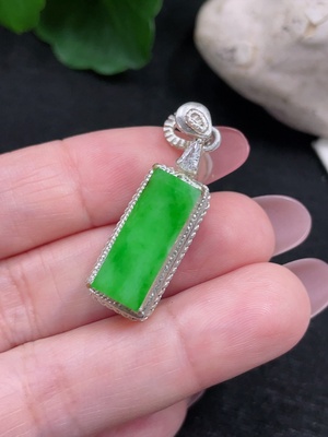 F32773002 Jadeite Plain Pendant Mounting, Total Weight Approx. 6.11g