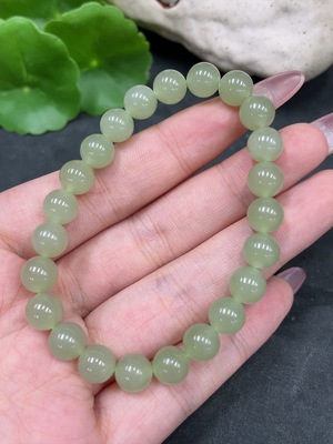 H33925680 Hetian Jade Bracelet approx. 7.7mm total weight approx. 17.3g