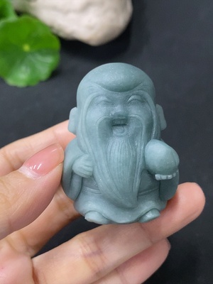 F35088518 Jadeite Rough Carving - God of Longevity, Total Weight Approx. 79.38g