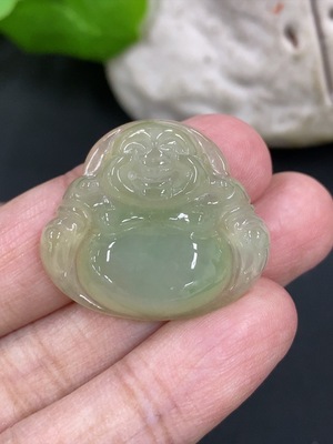 F46598947 翡翠佛公挂件 货品总重约5.9g
