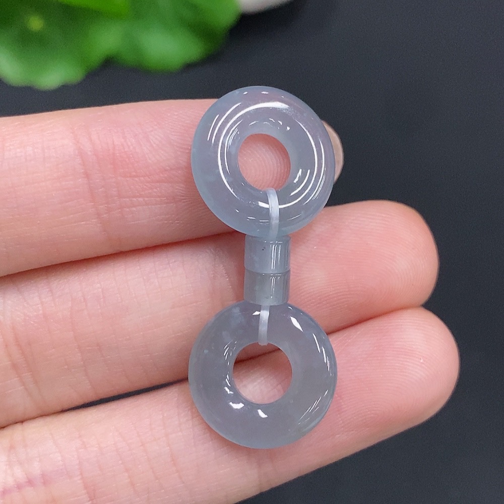 F35125394 Jadeite Donut Sell as a Lot Total Weight Approx.6.63g