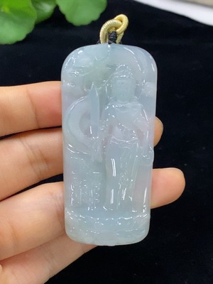 F33861555 Jadeite Akashagarbha Pendant Total Weight Approx. 30.79g (Including Cord Weight)