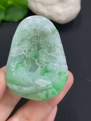 F34070798 Jadeite Pendant Landscape Total Weight Approx. 43.81g