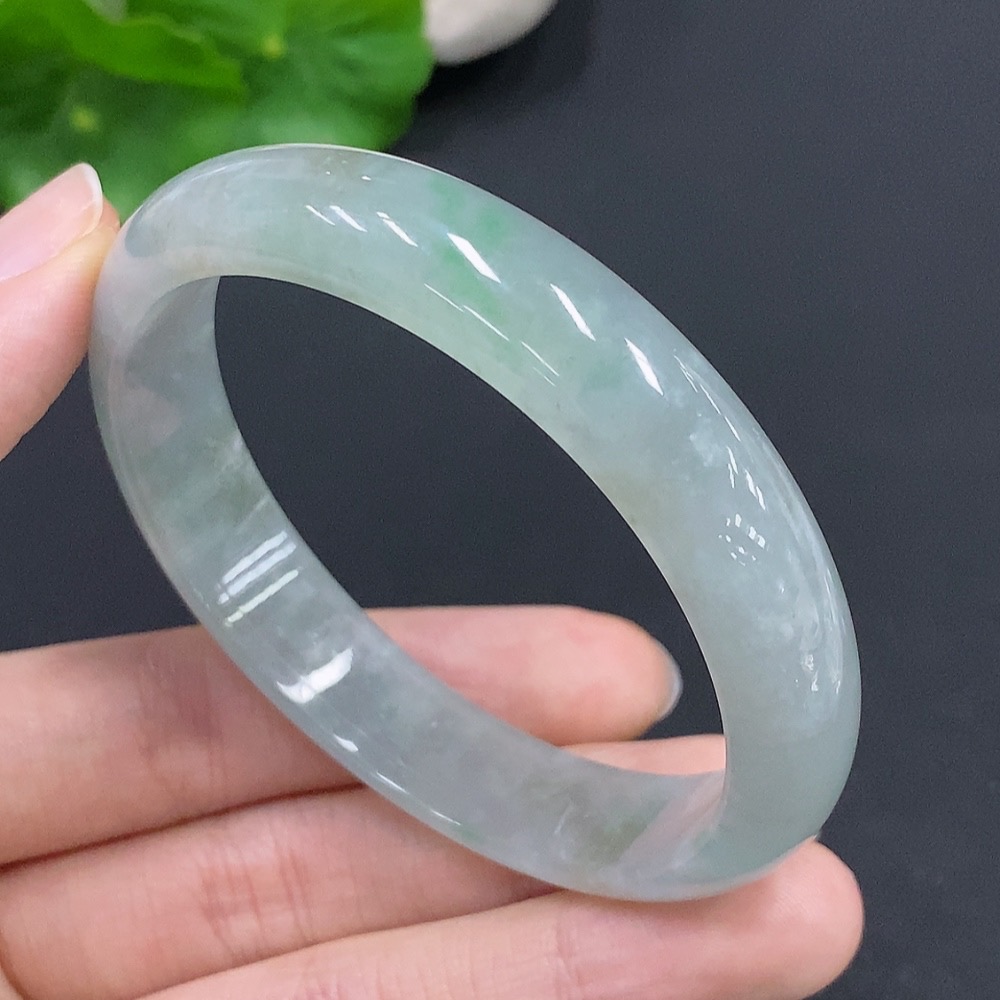 F29364969 Jadeite Round Bracelet Size 56.9 Total Weight Approx. 41.8g