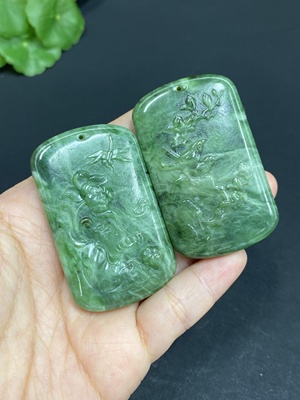 H29328150 Hetian Jade Pendant - Prosperity in Bloom - Lotus - Total Weight Approx. 77.3g