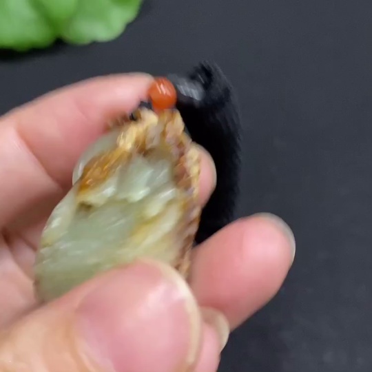 H33880136 Hetian Jade Pendant, Antique-style Piece, Total Weight (Including String) Approx. 19.1g, Undetermined Skin Color Origin