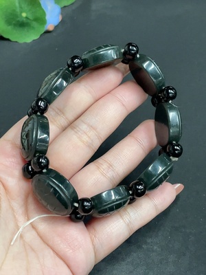 H34055229 Hetian Jade Wealth and Prosperity Bracelet