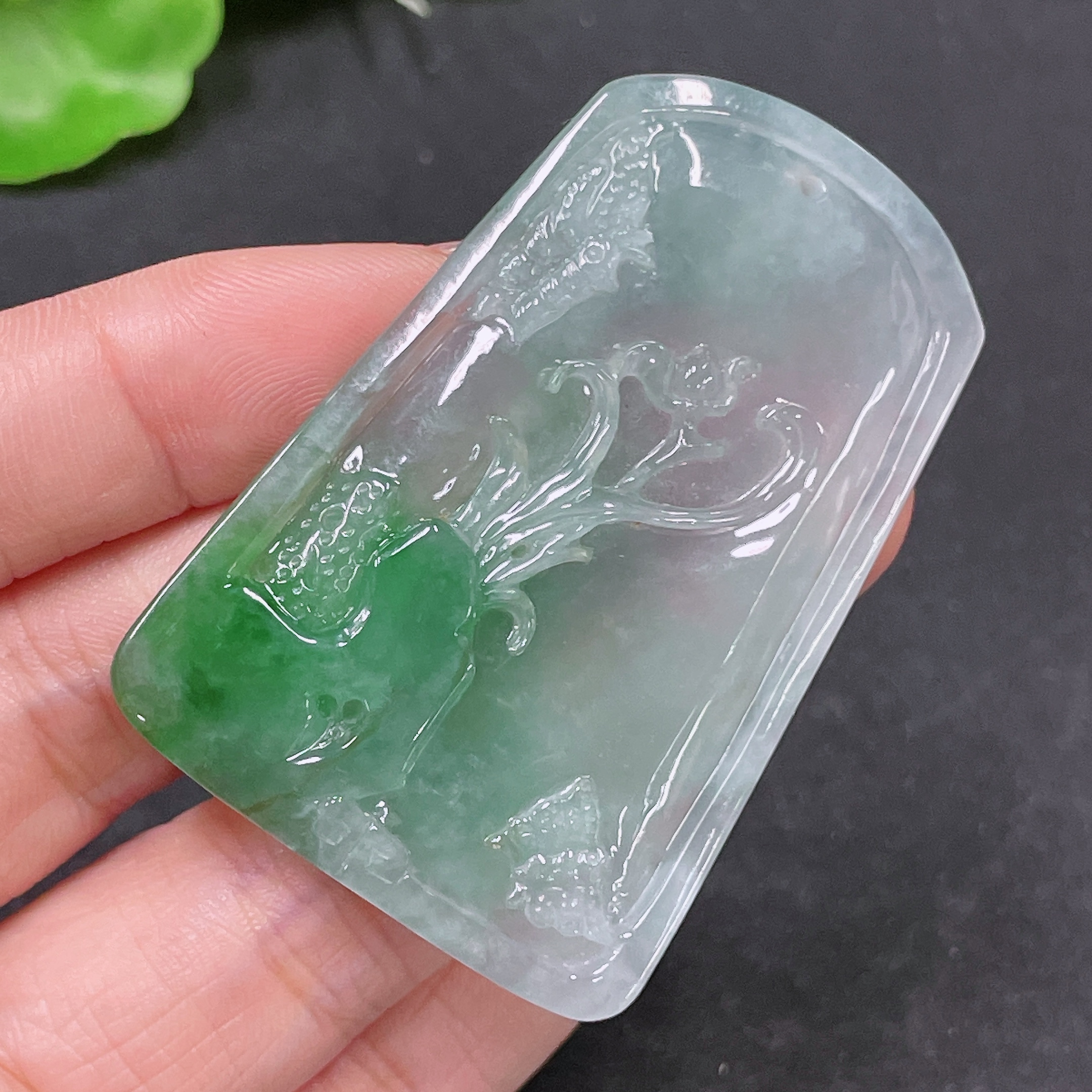 F34046014 Jadeite Pendant Landscape Total Weight Approx. 23.08g